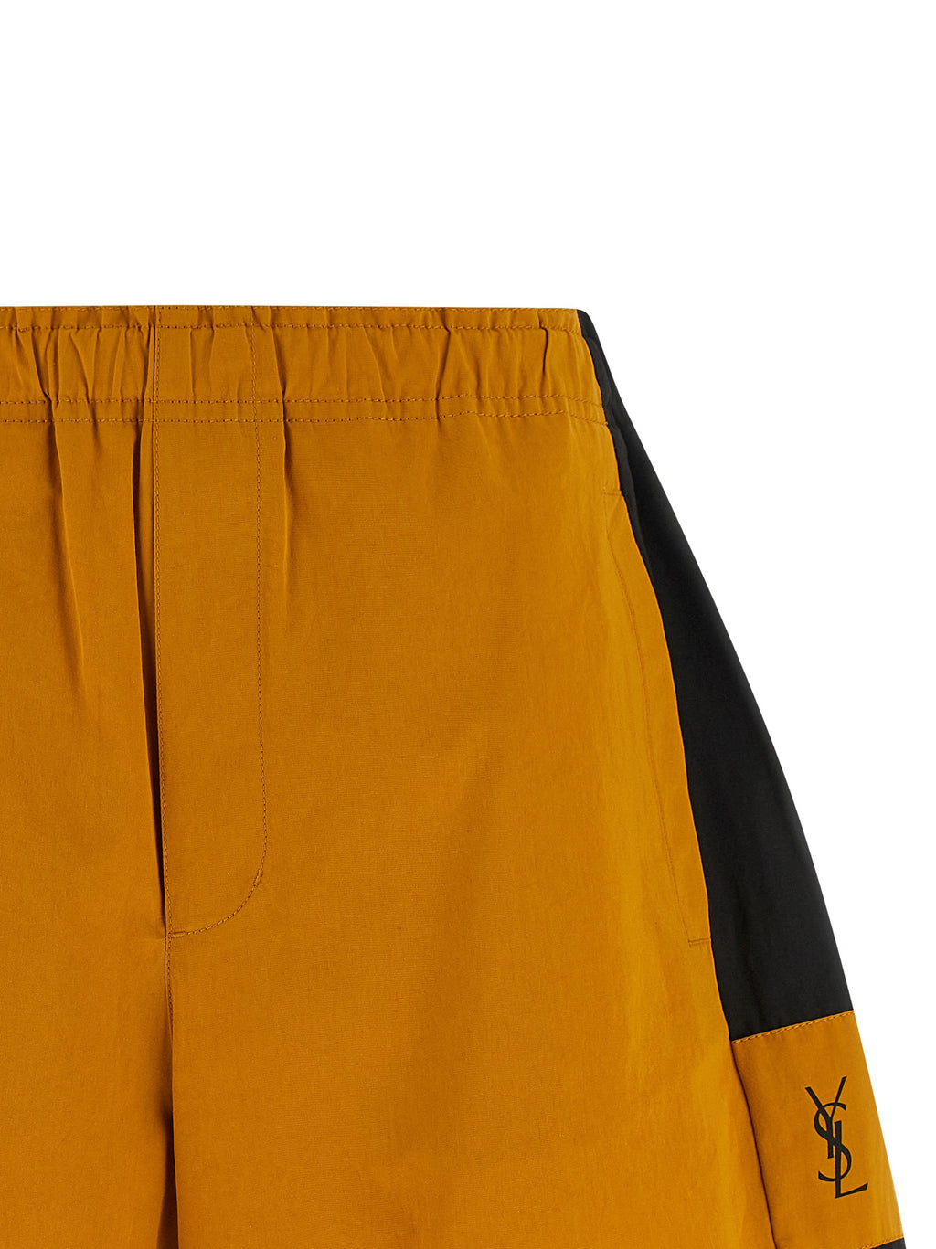 Saint Laurent Cassandre Color-block Bermuda Shorts