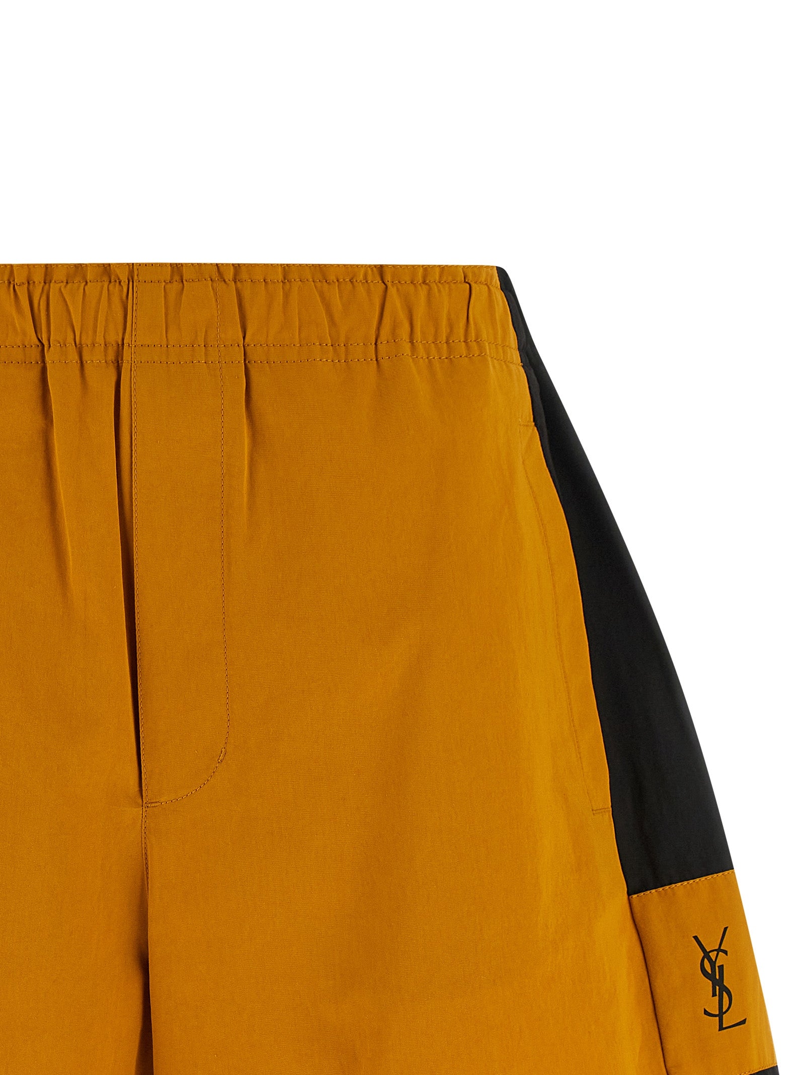 Saint Laurent Cassandre Color-block Bermuda Shorts