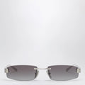 Balenciaga Gossip rectangular Silver/Gradient Grey sunglasses