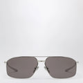 Balenciaga Rectangular Silver/Black sunglasses