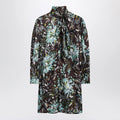 GUCCI Printed silk twill dress