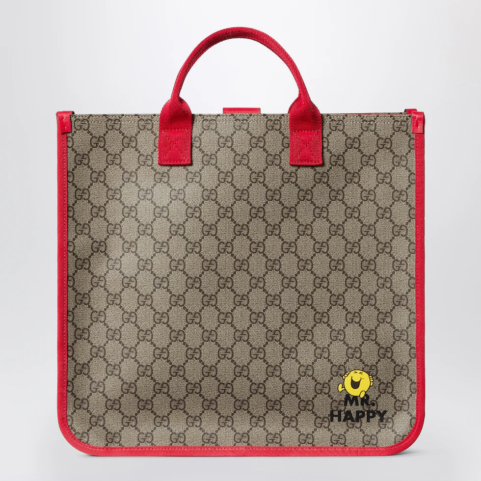 GUCCI Beige GG Supreme MR. MEN™ LITTLE MISS™ shopping bag