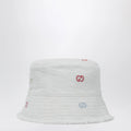 GUCCI White GG jacquard denim cap