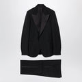 GUCCI Black suit in fine mohair wool fabric