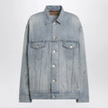 Balenciaga Light blue vintage-effect denim jacket