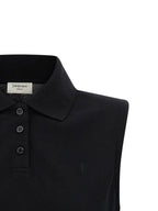 Saint Laurent Cassandre Embroidered Polo Shirt