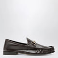 GUCCI Lugano horsebit leather loafer in cocoa
