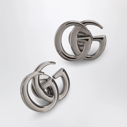 GUCCI Silver-tone GG Marmont brass earrings