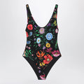 GUCCI Sparkling Jersey Swimsuit With Flora Print