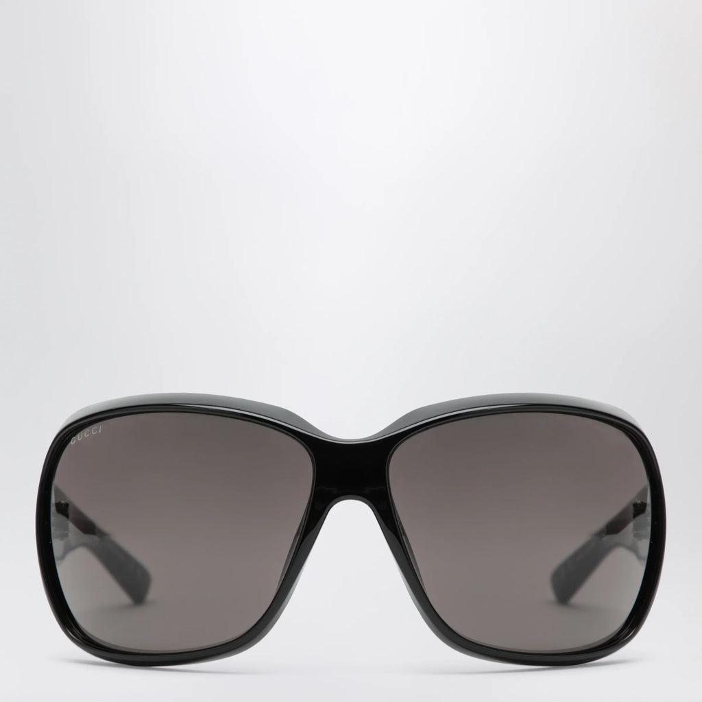 GUCCI Square black acetate sunglasses