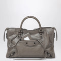 Balenciaga Le City medium handbag in dark walnut leather