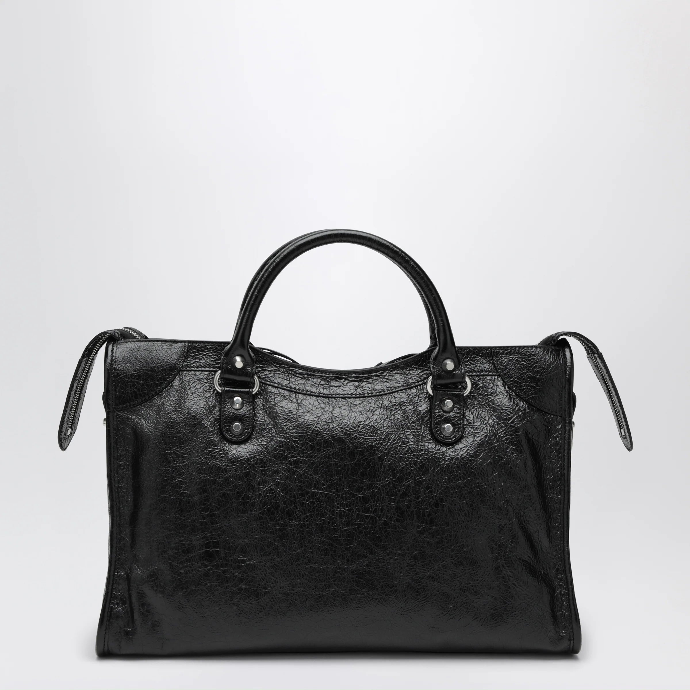 Balenciaga Le City Medium bag in Arena lambskin leather black