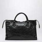 Balenciaga Le City Medium bag in Arena lambskin leather black