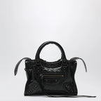 Balenciaga Le City Nano leather handbag in military green