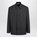 Balenciaga Grey check wool jacket