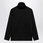 GUCCI Black silk turtleneck sweater