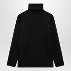 GUCCI Black silk turtleneck sweater