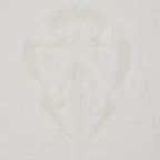 GUCCI White Cotton T-Shirt With Logo Crest