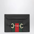 GUCCI Web Cardholder With Horsebit In Leather