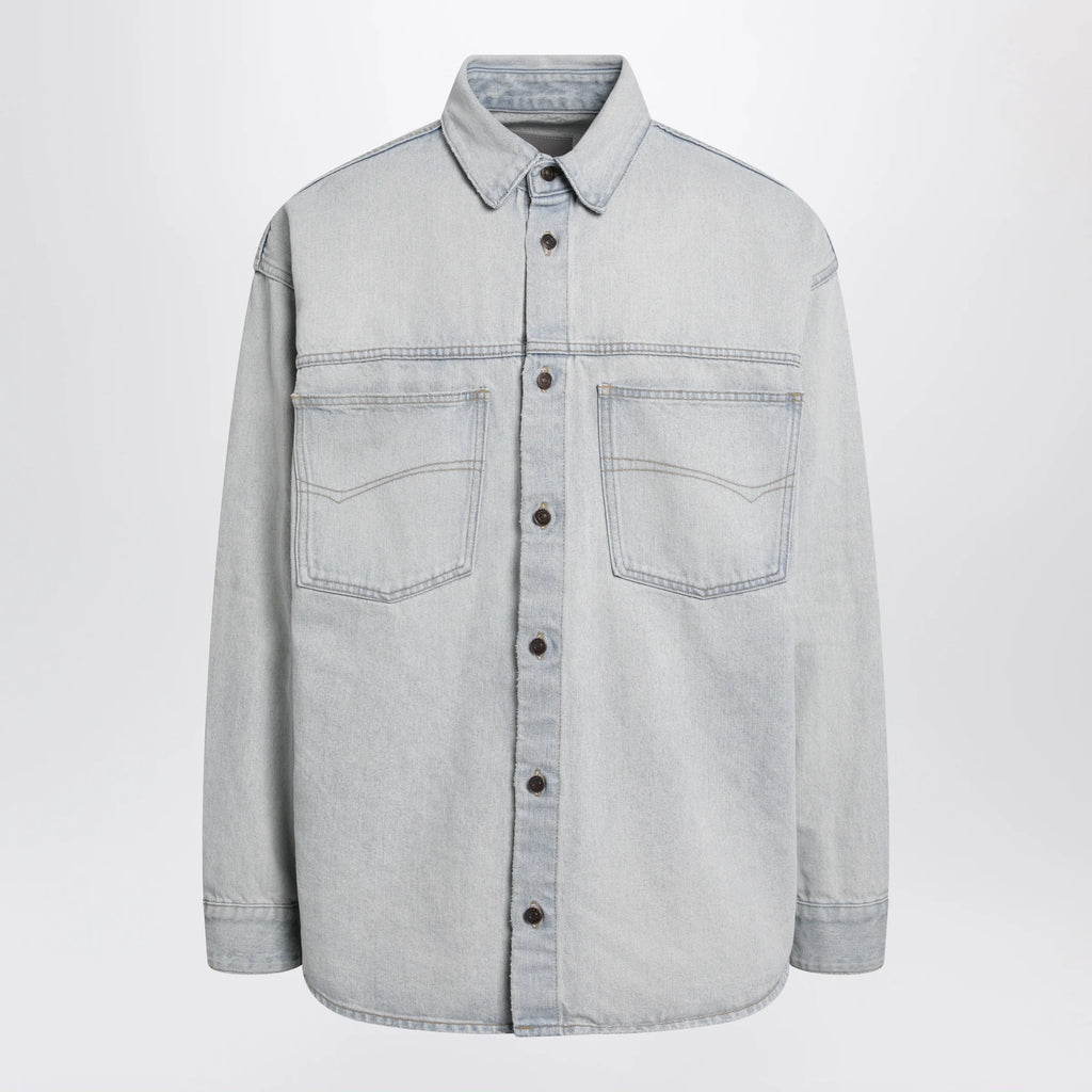Balenciaga Light blue cotton denim shirt