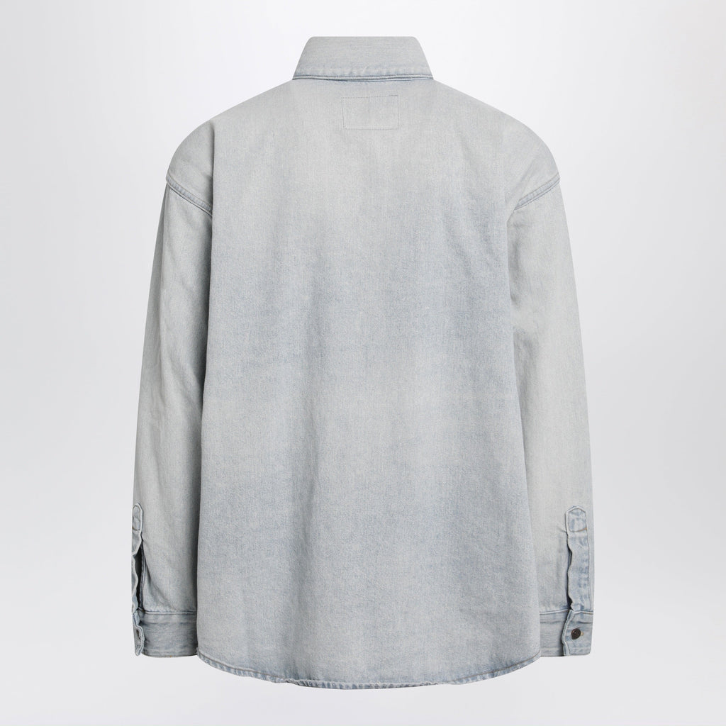 Balenciaga Light blue cotton denim shirt