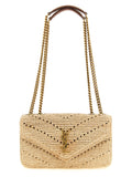 Saint Laurent Small Loulou Raffia Bag