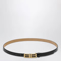 Balenciaga Bolero BB calfskin leather belt in black