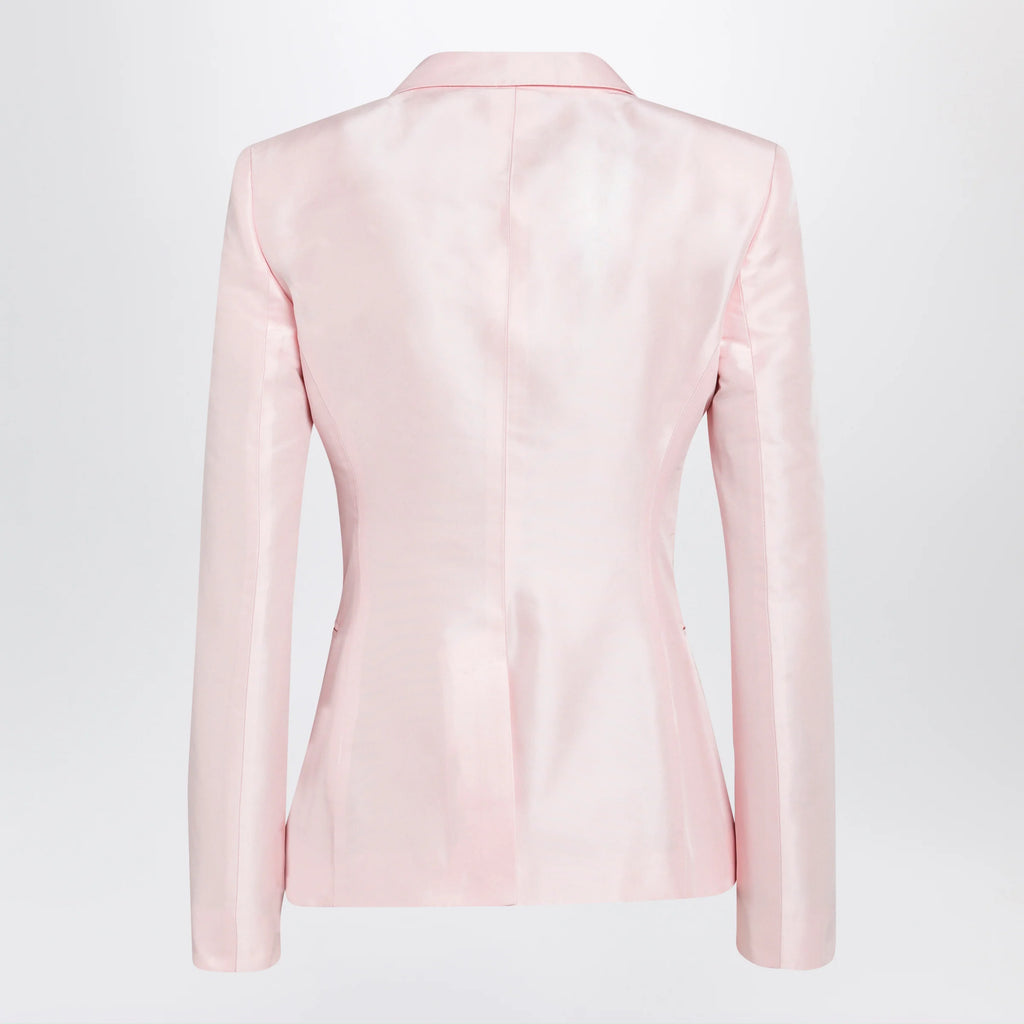 GUCCI Pink silk faille jacket