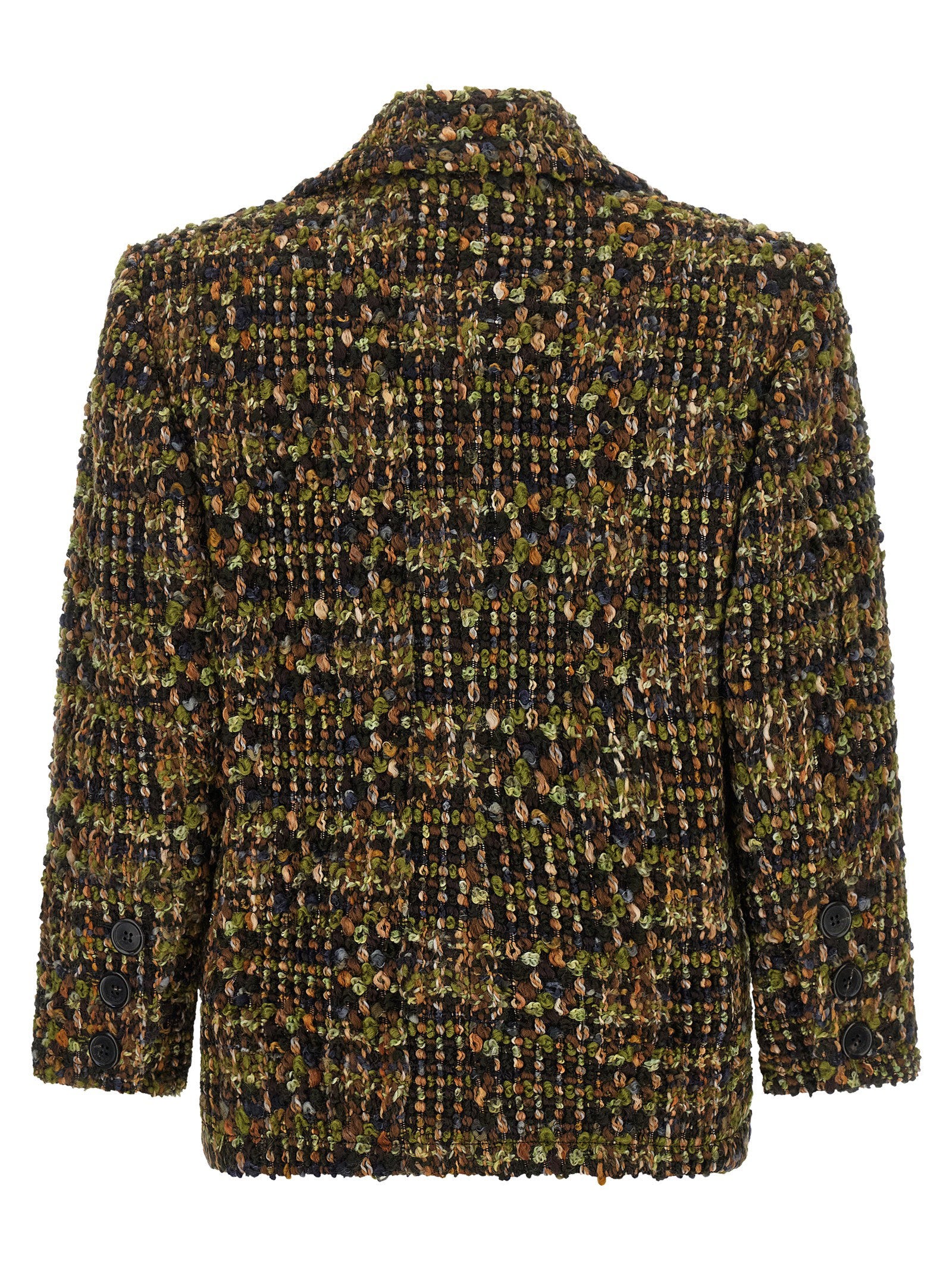 Saint Laurent Bouclé Tweed Blazer