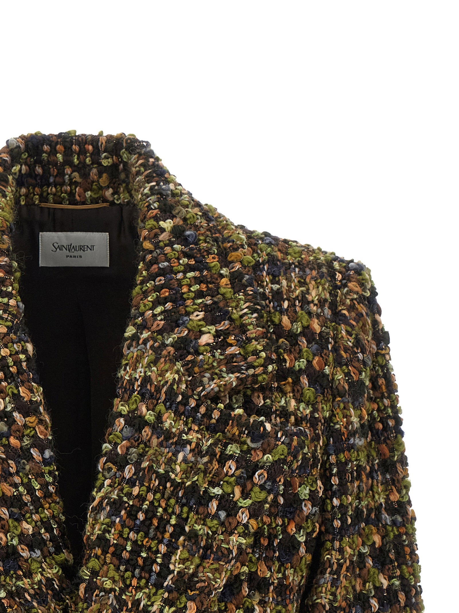 Saint Laurent Bouclé Tweed Blazer