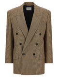 Saint Laurent Prince Of Wales Houndstooth Blazer