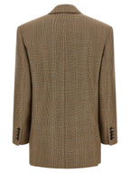 Saint Laurent Prince Of Wales Houndstooth Blazer