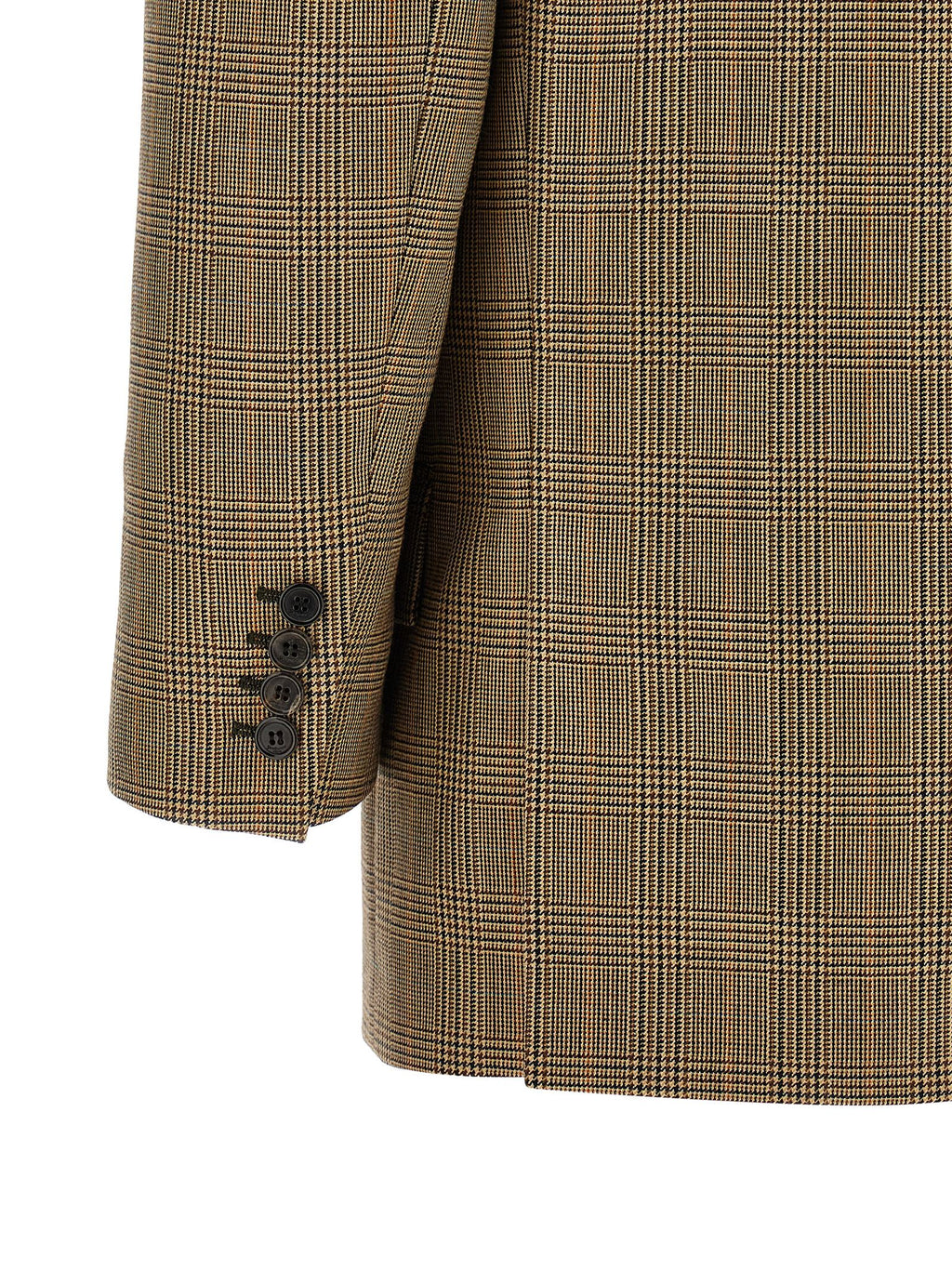 Saint Laurent Prince Of Wales Houndstooth Blazer