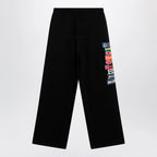 Balenciaga Black jogger trousers with logo print