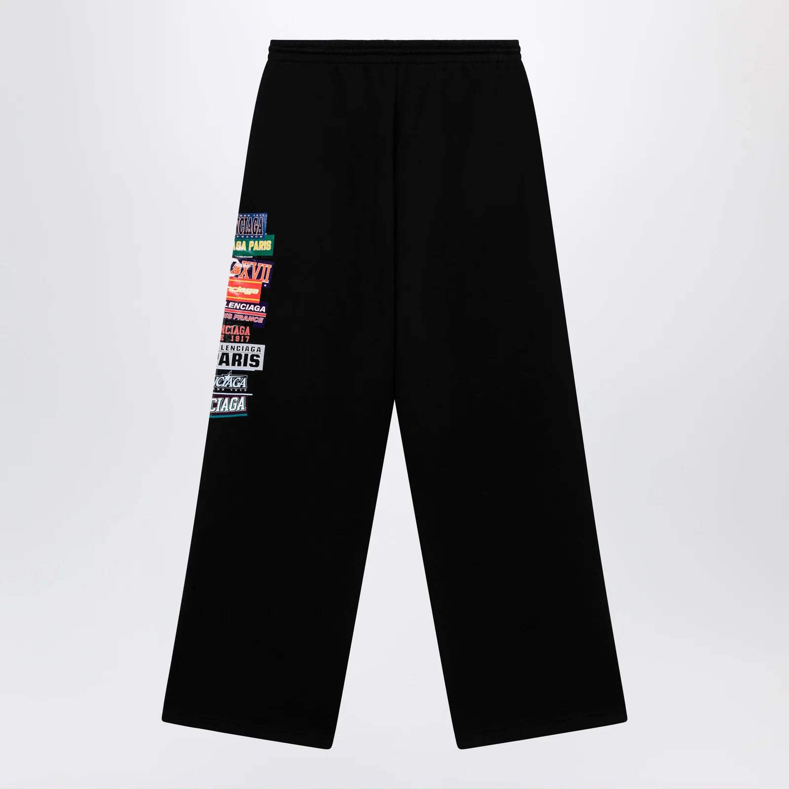Balenciaga Black jogger trousers with logo print