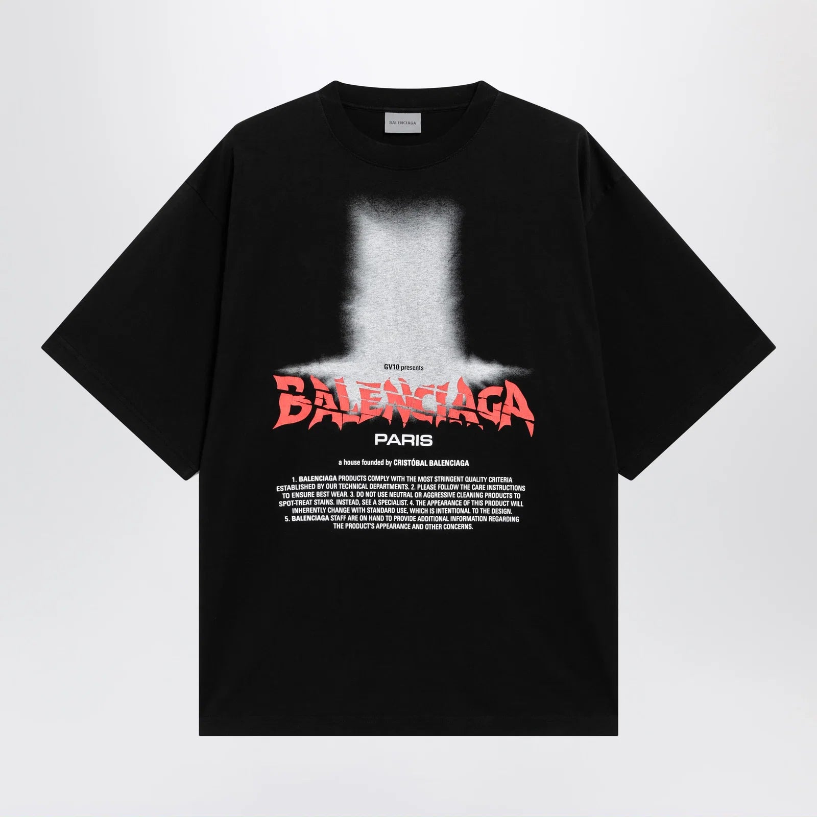 Balenciaga Women's The Door oversize T-shirt in black cotton