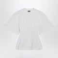 Balenciaga Shaped T-shirt in heavy cotton jersey in white