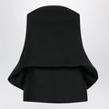 Balenciaga Mini balloon bustier dress in wool and silk black