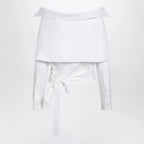 Balenciaga White wrap shirt with off-shoulder design