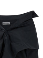 Balenciaga Crop Shirt Off The Shoulder