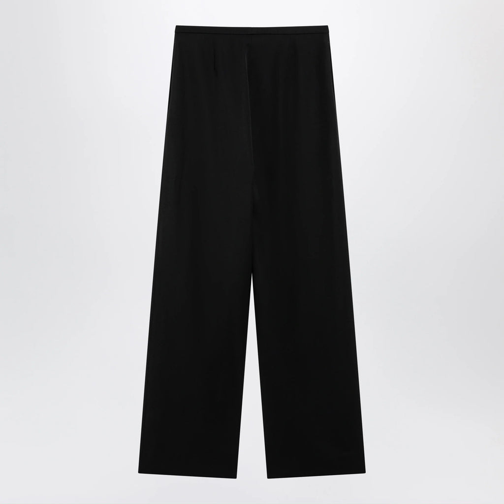 GUCCI Oversized lightweight wool trousers in black