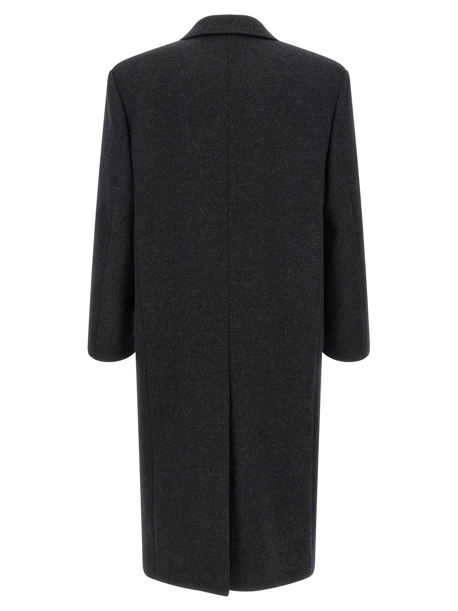 Saint Laurent Double-face Combed Wool Coat