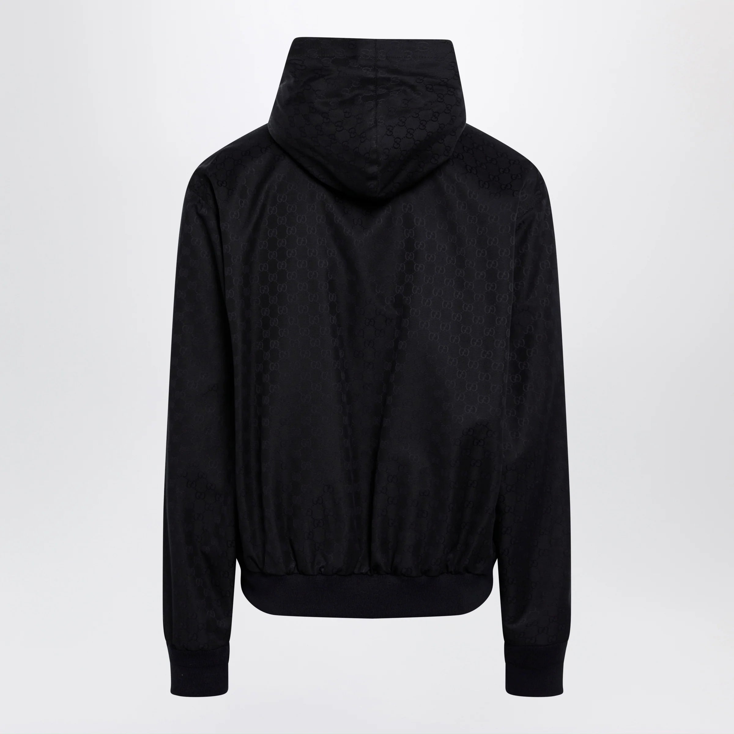 GUCCI Ultramarine GG cotton canvas zip hooded jacket