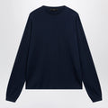 GUCCI Ink blue silk and cotton sweater