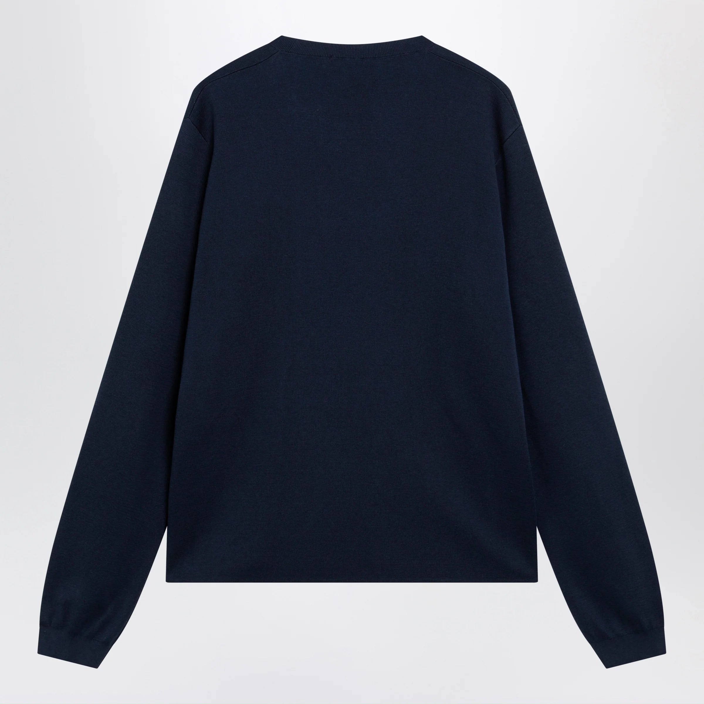 GUCCI Ink blue silk and cotton sweater