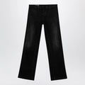 GUCCI Low-rise cotton denim jeans with Web tape in black