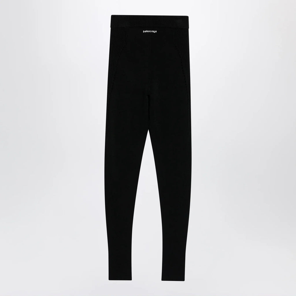 Balenciaga Black Techwear viscose leggings