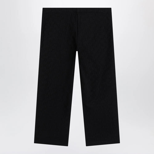 GUCCI GG jacquard jersey pants with elastic waist in black