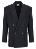 Saint Laurent Pinstriped Double-breasted Blazer