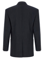 Saint Laurent Pinstriped Double-breasted Blazer